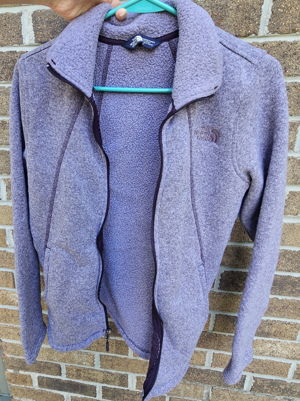 The North Face Women's Lavender Teddy Fleece Full-Zip Jacket